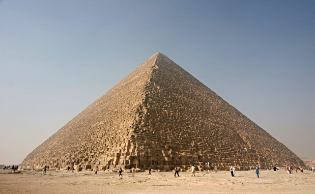 Heutiges Aussehen der Cheops-Pyramide
