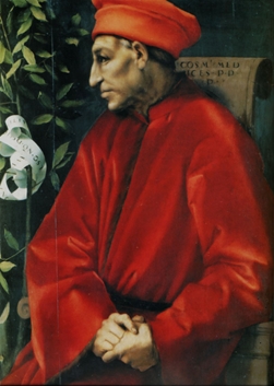 Cosimo de’ Medici war während der Errichtung der Kuppel inoffizielles Oberhaupt von Florenz.