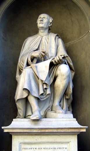 Statue Brunelleschis in Florenz
